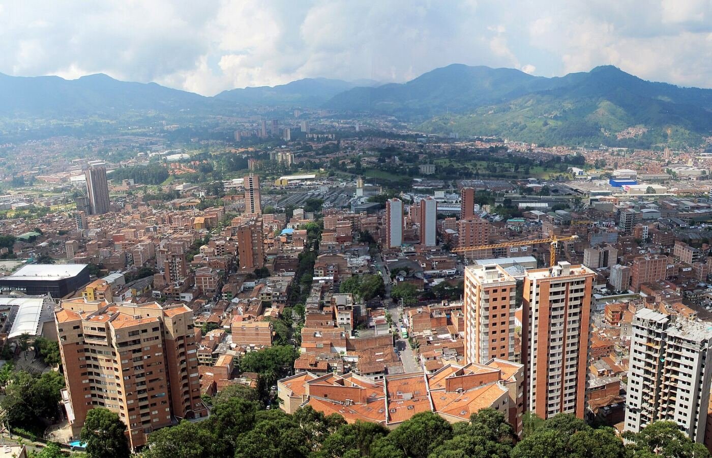 Panorámica del área urbana de Sabaneta
